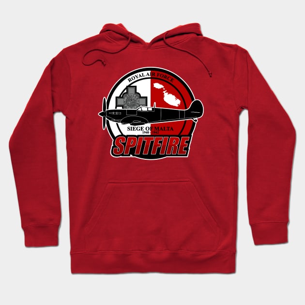 RAF Spitfire - Siege of Malta Hoodie by TCP